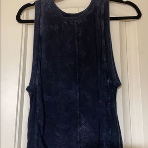 free people dark navy tank XS